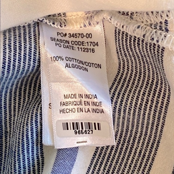 Splendid Striped Off-Shoulder Top with Adjustable Spaghetti Straps Size XL - Picture 11 of 11